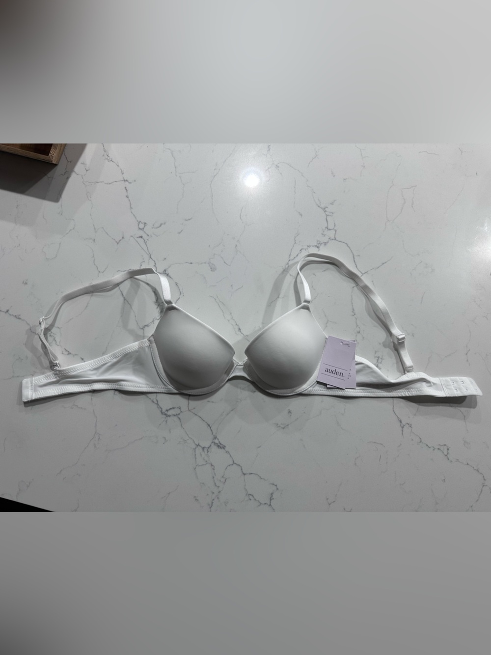 Auden White Molded T-Shirt Bra - Smooth Seamless Cups